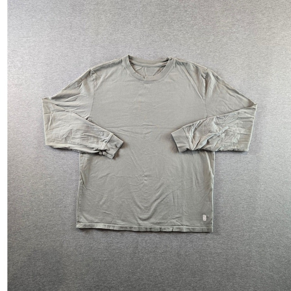 Standard‎ Issue T Shirt Mens S Gray Short Sleeve Crew Neck Long Sleeve Oversized
